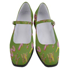 Green Yes Pink Women s Mary Jane Shoes by nateshop