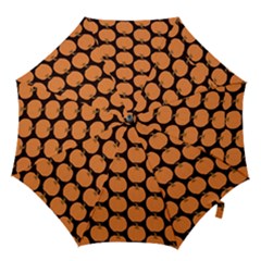 Black And Orange Pumpkin Hook Handle Umbrellas (large) by ConteMonfrey