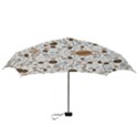 Brown Coffee Beans Pattern Mini Folding Umbrellas View3