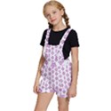 Geometric Pattern Purple Pattern Kids  Short Overalls View2