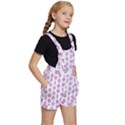 Geometric Pattern Purple Pattern Kids  Short Overalls View3