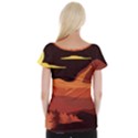 Mountain Forest Full Moon Cap Sleeve Top View2