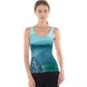Palm Leaves Waves Mountains Hills Tank Top View1