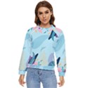 Illustration Leaves Leaf Nature Background Plant Women s Long Sleeve Raglan Tee View1