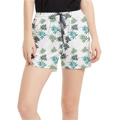 Leaves Plant Design Template Women s Runner Shorts