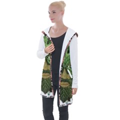 Im Fourth Dimension Colour 81 Longline Hooded Cardigan