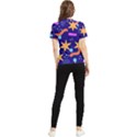 Star Abstract Pattern Wallpaper Women s Short Sleeve Rash Guard View2