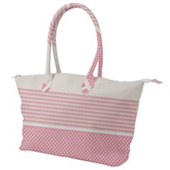Background Pink Beige Decorative Canvas Shoulder Bag