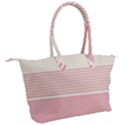 Background Pink Beige Decorative Canvas Shoulder Bag View2