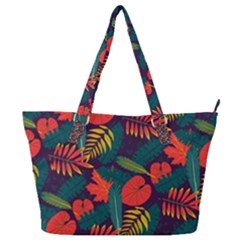 Leaves Pattern Wallpaper Seamless Full Print Shoulder Bag
