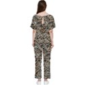 Screws Scrap Metal Rusted Screw Art Batwing Lightweight Chiffon Jumpsuit View2