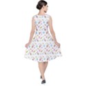 Easter Bunny Pattern Hare V-Neck Midi Sleeveless Dress  View2