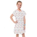 Easter Bunny Pattern Hare Kids  Drop Waist Dress View1