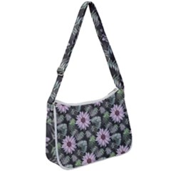 Flower Petal Spring Watercolor Zip Up Shoulder Bag