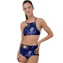 Marine-seamless-pattern-thin-line-memphis-style High Waist Tankini Set View1