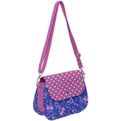 Pink Key Love Saddle Handbag by flowerland