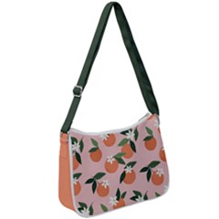 Tropical Polka Plants 4 Zip Up Shoulder Bag by flowerland