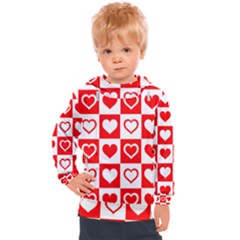 Background-card-checker-chequered Kids  Hooded Pullover by Pakrebo