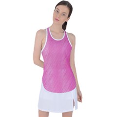 Background-texture Racer Back Mesh Tank Top