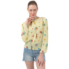 Bear 2 Banded Bottom Chiffon Top