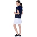 City Building Pixel Art Vaporwave Women s Polo Tee View2