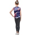 Cherry Blossom Tree On Cliff Digital Wallpaper Cherry Blossom On Cliff Mountain Nature Kids  Mesh Tank Top View2