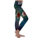 Planet Galaxy Fantasy Kids  Lightweight Velour Classic Yoga Leggings View3