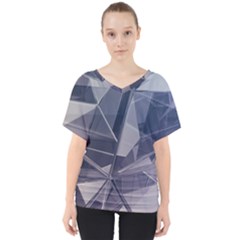 Background Abstract Minimal V-neck Dolman Drape Top