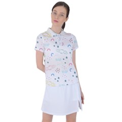 Galaxy Spaceship Patternstar Women s Polo Tee