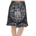 Background Burnout Template Doodle Fishtail Chiffon Skirt View1