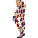 Vegetable Food Illustration Patterntexture Lightweight Velour Leggings View3