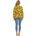 Duck Cartoon Background Pattern Women s Puffer Bubble Jacket Coat View4