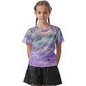 Bird Art Design Pattern Butterfly Kids  Front Cut Tee View1
