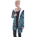 Marble Rock Pattern Texture Antique Longline Hooded Cardigan View1