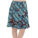 Marble Rock Pattern Texture Antique Fishtail Chiffon Skirt View1