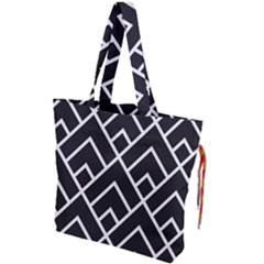 Geometry Drawstring Tote Bag by nateshop