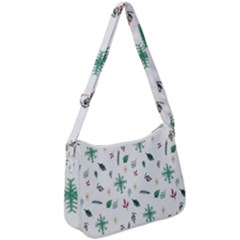 Christmass Theme Zip Up Shoulder Bag