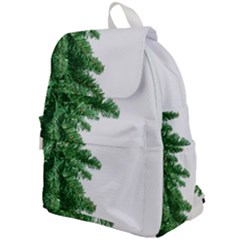 Green Christmas Tree Border Top Flap Backpack by artworkshop