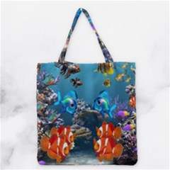 Aquarium Fish Tank Sea Life Grocery Tote Bag