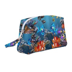 Aquarium Fish Tank Sea Life Wristlet Pouch Bag (medium)
