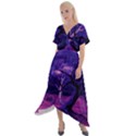 Forest Night Heaven Cloud Nature Cross Front Sharkbite Hem Maxi Dress View1