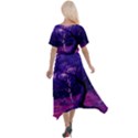 Forest Night Heaven Cloud Nature Cross Front Sharkbite Hem Maxi Dress View2