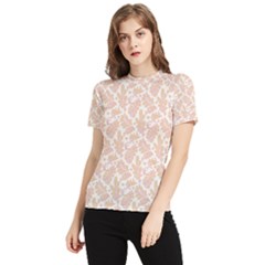 Delicated Leaves Women s Short Sleeve Rash Guard