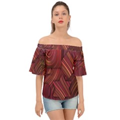 Shapes Shape Spiral Pattern Swirls Swril Off Shoulder Short Sleeve Top