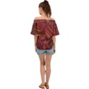 Shapes Shape Spiral Pattern Swirls Swril Off Shoulder Short Sleeve Top View2