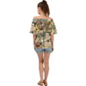 Thoughts Thinkingknowledge Drawing Off Shoulder Short Sleeve Top View2