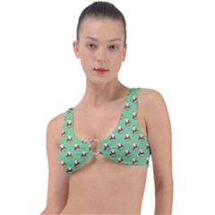 Christmas-santaclaus Ring Detail Bikini Top