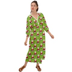 Christmas-santaclaus Grecian Style  Maxi Dress