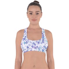Christmasstars-005 Cross Back Hipster Bikini Top 