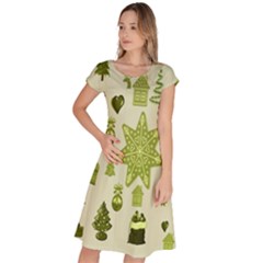 Christmas-stocking-star-bel Classic Short Sleeve Dress